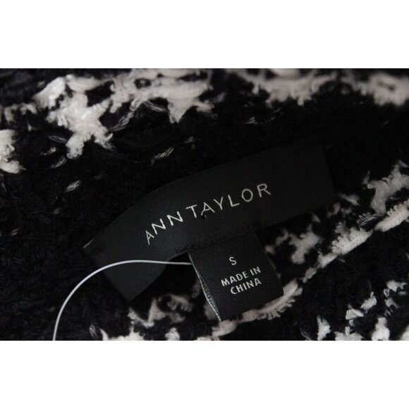 NWT Ann Taylor Chunky Knit Sweater Small Cotton Minimalist Relaxed Mock Neck - Picture 14 of 16